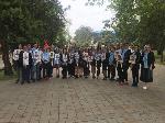 Студенты Анапского филиала Сочинского государственного университета во главе с куратором Деркачёвой Сираной Размиковной