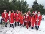 Новогодний флеш-моб Дедов Морозов и Снегурочек