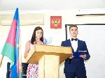 Ведущие мероприятия «День первокурсника» - Сериков Денис и Марухина Кристина
